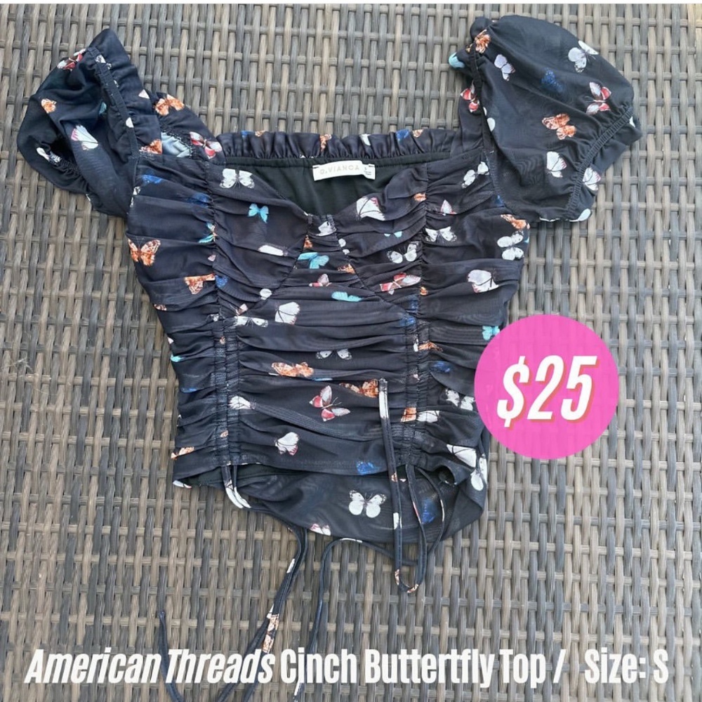 American Threads Cinch Butterfly Top